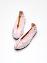 DAYLILYオリジナル刺繍入りチャイナシューズ(Pink)