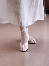 DAYLILYオリジナル刺繍入りチャイナシューズ(Pink)