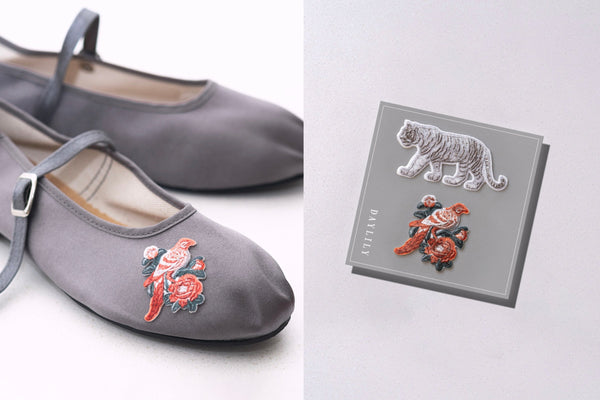 【予約受付開始！】台湾刺繍ワッペンで自分らしいスタイルに「DAYLILYオリジナル刺繍ワッペン付き ストラップチャイナシューズ」