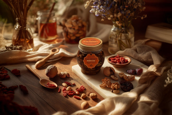 【DAYLILY× MY HONEY】蜂蜜に6つのゴロゴロ素材を漬け込んだ、食べる蜂蜜「EAT HONEY~Golden Lady~」が新登場！