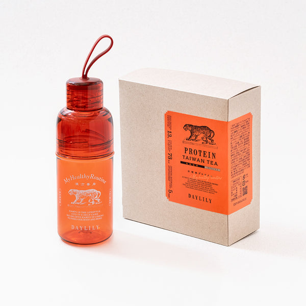DAYLILY ティーボトル＆シェイカーRED/ PROTEIN TAIWAN TEA set