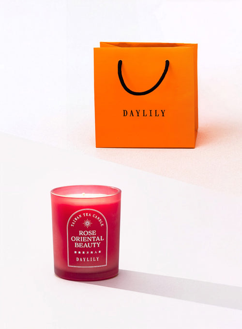 【ホリデーギフトキャンペーン】TAIWAN TEA CANDLE 薔薇東方美人茶（紙袋プレゼント）