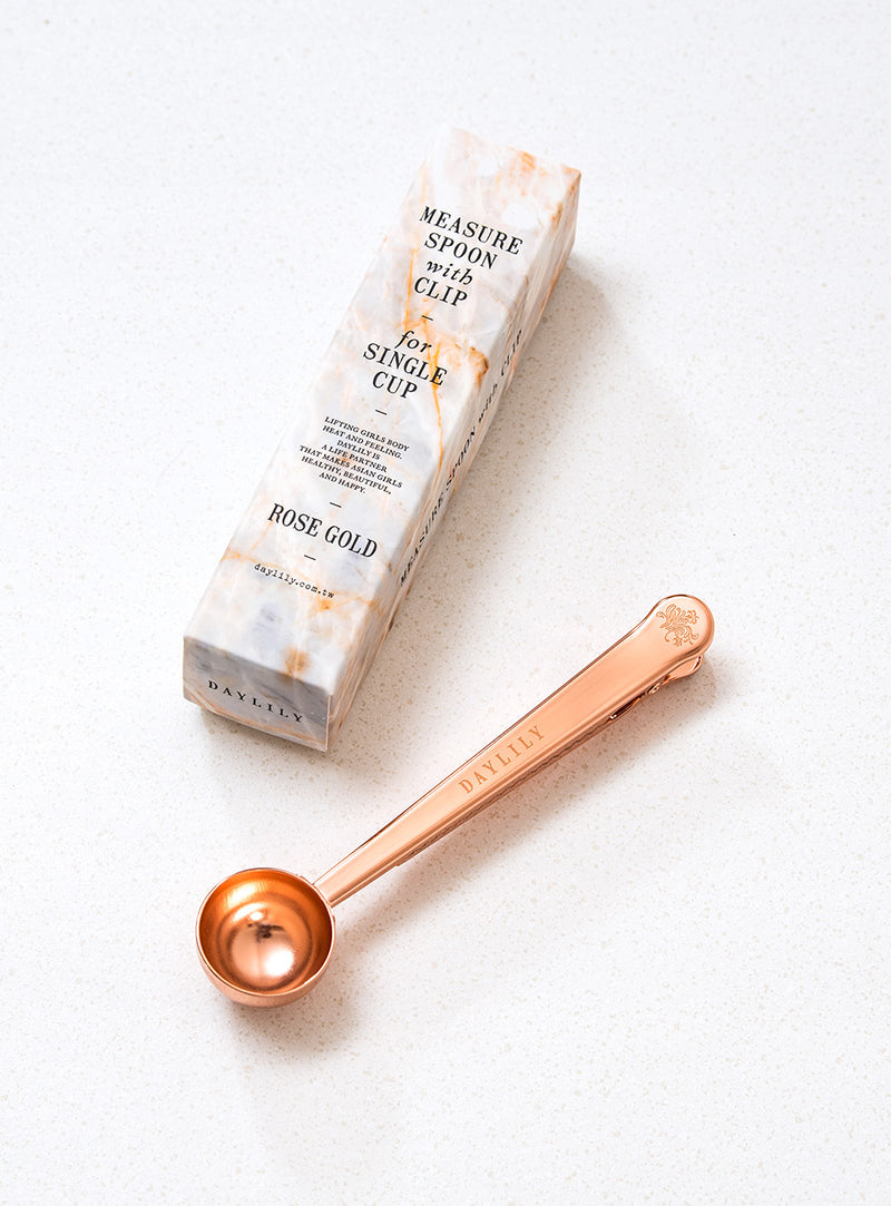 【New Color Pink Gold】Measure Spoon with Clip